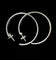 Boucles d'oreilles Cartier Love - Boucles d'oreilles créoles en or blanc 58 Facettes Boucles 01