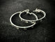 Boucles d'oreilles Cartier Love - Boucles d'oreilles créoles en or blanc 58 Facettes Boucles 01