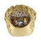 Bague 52 Bague pavée en or jaune et blanc avec diamants 58 Facettes G3954