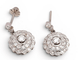 Boucles d'oreilles Art déco - Boucles d’oreilles en platine et diamants 1,15 ct 58 Facettes Q276B