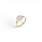 Bague 55 Art déco - Bague en or 18 carats, platine et diamants 58 Facettes DMAR18