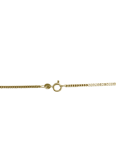 Collier Chaîne maille gourmette en or jaune 18 carats 58 Facettes N58
