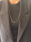 Collier Chaîne maille gourmette en or jaune 18 carats 58 Facettes N58
