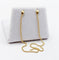 Boucles d'oreilles Puces d'oreilles vintage en or 18K à longue chaîne de billes 58 Facettes A07255