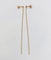 Boucles d'oreilles Puces d'oreilles vintage en or 18K à longue chaîne de billes 58 Facettes A07255