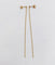 Boucles d'oreilles Puces d'oreilles vintage en or 18K à longue chaîne de billes 58 Facettes A07255