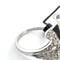 Bague 55 Bague en or blanc 18 ct avec diamants et onyx 58 Facettes 296/26 D
