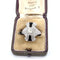 Bague 55 Bague en or blanc 18 ct avec diamants et onyx 58 Facettes 296/26 D