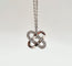 Collier Collier pendentif en or blanc 18 carats et diamants 58 Facettes #5018