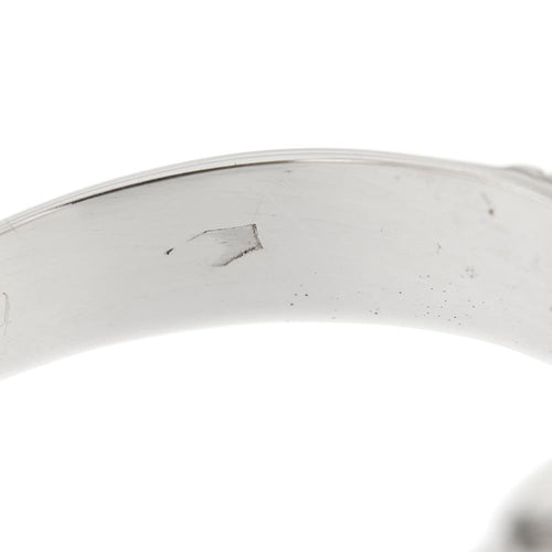 Bague 62 Bague solitaire homme en or blanc et diamant 0,20 ct 58 Facettes 33986