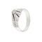 Bague 62 Bague solitaire homme en or blanc et diamant 0,20 ct 58 Facettes 33986