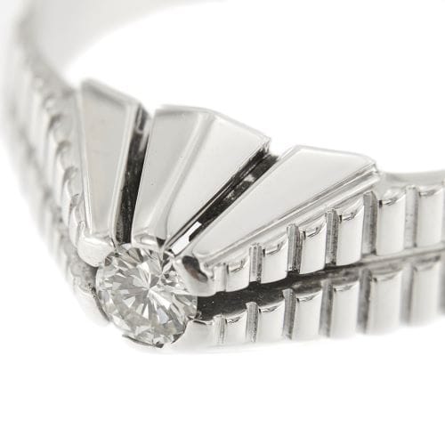 Bague 62 Bague solitaire homme en or blanc et diamant 0,20 ct 58 Facettes 33986