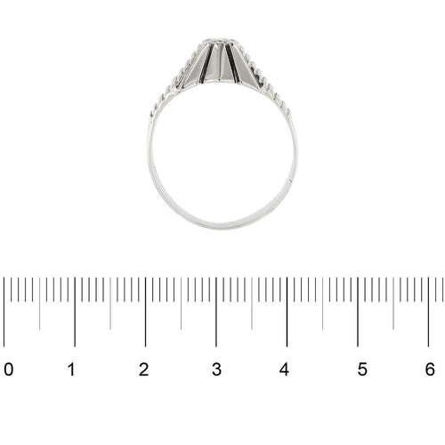 Bague 62 Bague solitaire homme en or blanc et diamant 0,20 ct 58 Facettes 33986