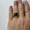 Bague 65 Bague homme en or jaune et onyx 58 Facettes 21287