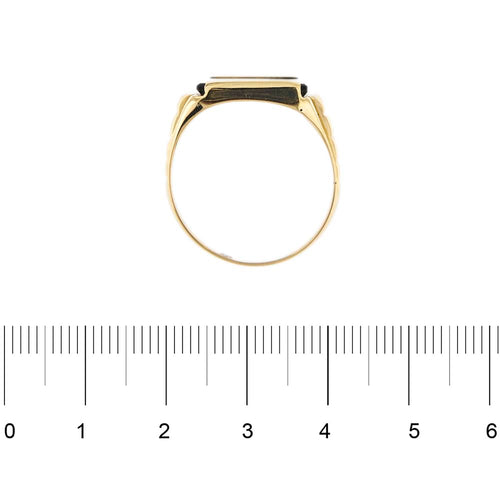 Bague 65 Bague homme en or jaune et onyx 58 Facettes 21287