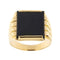 Bague 65 Bague homme en or jaune et onyx 58 Facettes 21287
