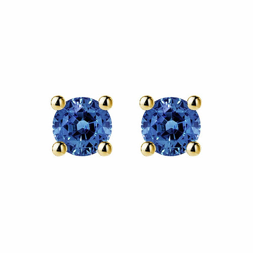 Boucles d'oreilles Single Tulip - Boucles d'oreilles en or 18 carats et saphirs bleus 58 Facettes GER1335BL
