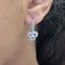 Boucles d'oreilles Boucles d'oreilles en or blanc et diamants 58 Facettes #5029