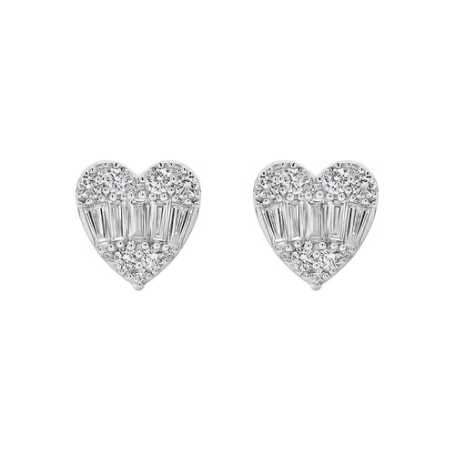 Boucles d'oreilles Heart to Have - Boucles d'oreilles en or blanc et diamants 58 Facettes GER1030WG
