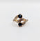 Bague 43.5 Bague tourbillon antique en or 18k, saphirs et diamants 58 Facettes A07259