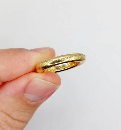 Bague 52 Cartier Ellipse - Bague vintage en or 18k et diamant 58 Facettes A07264