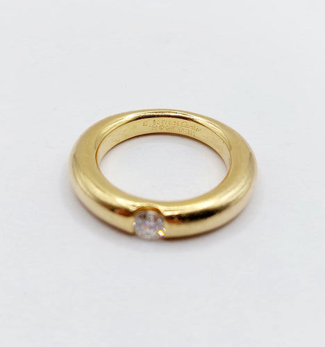 Bague 52 Cartier Ellipse - Bague vintage en or 18k et diamant 58 Facettes A07264