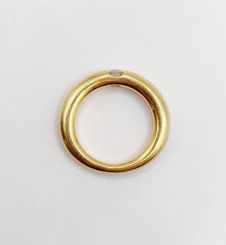Bague 52 Cartier Ellipse - Bague vintage en or 18k et diamant 58 Facettes A07264