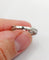 Bague 54 Bague jarretière Art déco en platine et diamants 58 Facettes A07266