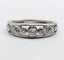 Bague 54 Bague jarretière Art déco en platine et diamants 58 Facettes A07266