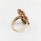 Bague 52.5 Bague marquise moderniste en or 18k, diamants, rubis et saphirs 58 Facettes A07270