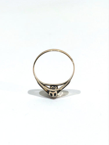 Bague 53 Bague en or rose, jaune et blanc 58 Facettes id: 1767002