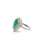 Bague 57 Queen - Bague en platine avec émeraude de Colombie et diamants 58 Facettes 50465