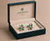 Boucles d'oreilles Imperial Flower - Boucles d'oreilles en or jaune, émeraudes et diamants 58 Facettes 50466