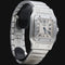 Montre Cartier Santos Galbée - Montre en acier 58 Facettes MT46772