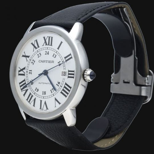 Montre Cartier Ronde Solo - Montre automatique en acier 58 Facettes MT46773