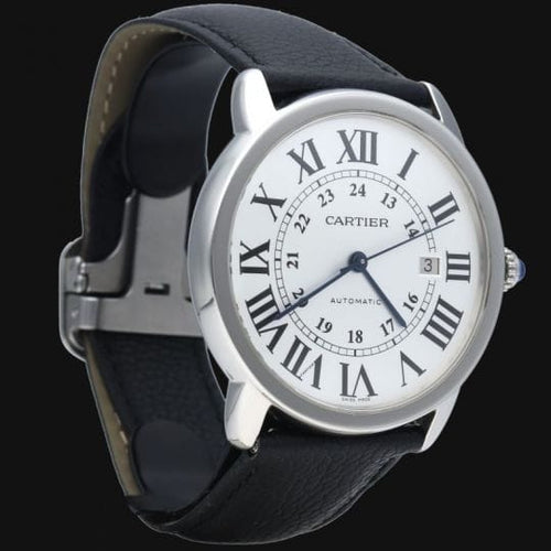Montre Cartier Ronde Solo - Montre automatique en acier 58 Facettes MT46773