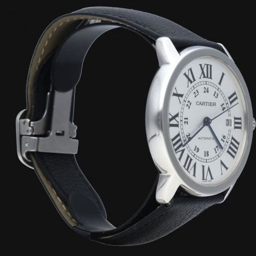 Montre Cartier Ronde Solo - Montre automatique en acier 58 Facettes MT46773
