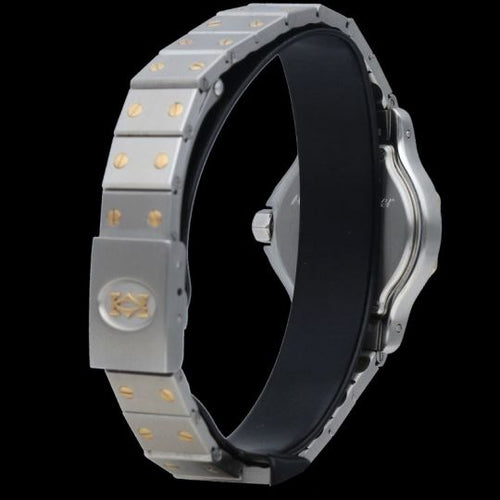Montre Cartier Santos - Montre ronde octogonale en or jaune et acier 58 Facettes MT46781