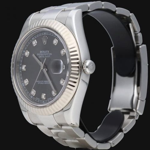 Montre Rolex Datejust 41 - Montre en acier et or blanc 58 Facettes MT46706