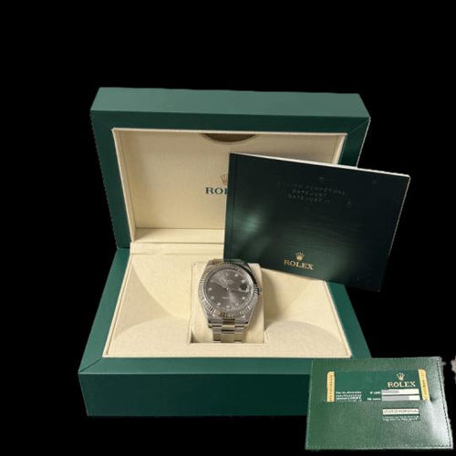 Montre Rolex Datejust 41 - Montre en acier et or blanc 58 Facettes MT46706