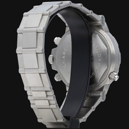 Montre Bulgari Diagono Scuba GMT - Montre en acier 58 Facettes MT46069