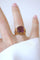 Bague 54 Bague cocktail - Tourmaline rose en or jaune 58 Facettes