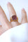 Bague 54 Bague cocktail - Tourmaline rose en or jaune 58 Facettes