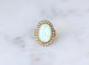 Bague 50 Bague ancienne en or jaune, opale australienne et perles fines 58 Facettes