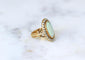 Bague 50 Bague ancienne en or jaune, opale australienne et perles fines 58 Facettes