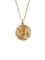 Pendentif médaille astrologique Capricorne en or jaune