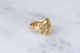 Bague 53 Bague ancienne serpents enroulés en deux ors et rubis 58 Facettes
