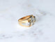 Bague 59 Tank - Bague diamants en or jaune et platine 58 Facettes