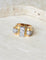 Bague 59 Tank - Bague diamants en or jaune et platine 58 Facettes