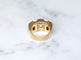 Bague 59 Tank - Bague diamants en or jaune et platine 58 Facettes